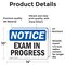 Signmission Exam In Progress, 14 in W x Rectangle, Vinyl Decal OS-2PACK-NS-D-1014-L-12206 - alternate 2